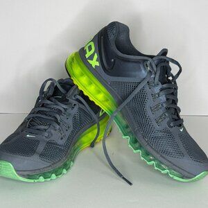 Nike Air Max Sneakers Women's size 9.5 Grey Green and Yellow